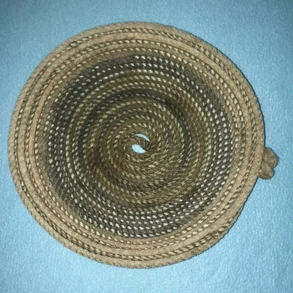LARAIT ROPE BASKET from Canada with handles vintage